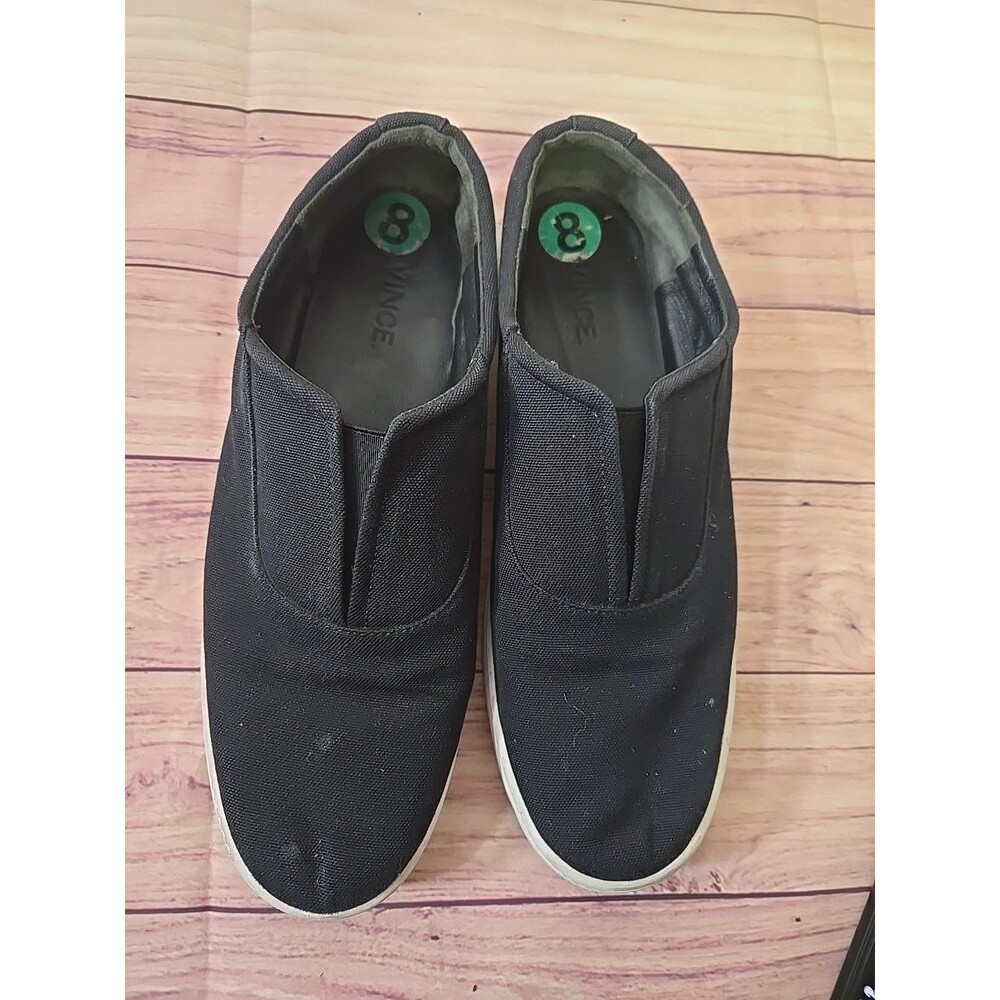 Women’s Vince Slip On Sneakers Size 8 Black